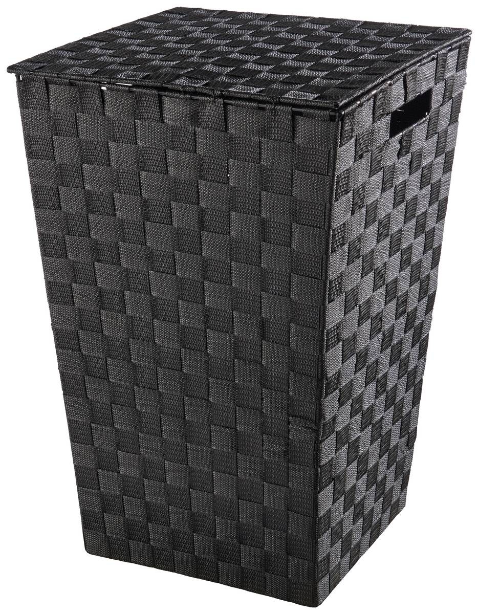 POCOline Wäschekorb schwarz Nylon B/H/L: ca. 31,5x52x33 cm