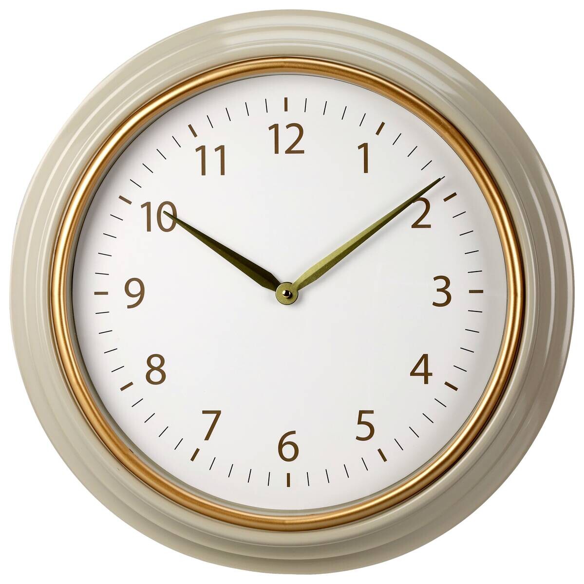 Wanduhr taupe B/L: ca. 53x50 cm