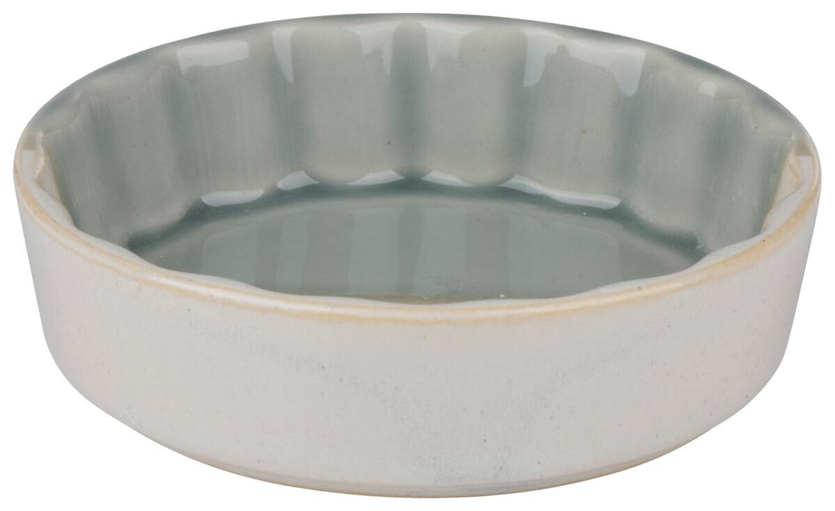 Auflaufform grau Steinzeug B/H/L: ca. 12x3,5x12 cm