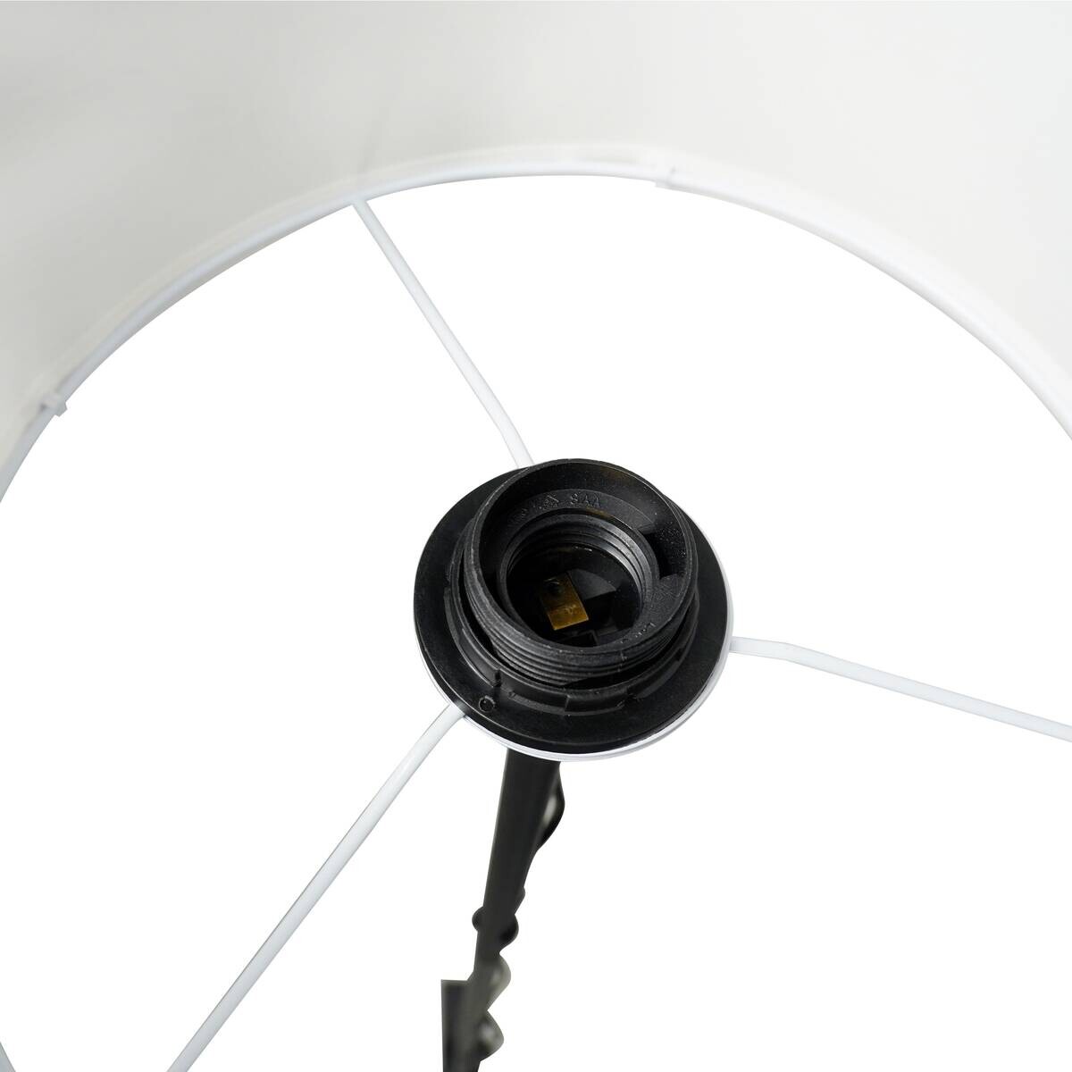 POCOline Stehlampe Zero schwarz Kunststoff Metall H/D: ca. 143x28 cm E27 1 Brennstellen