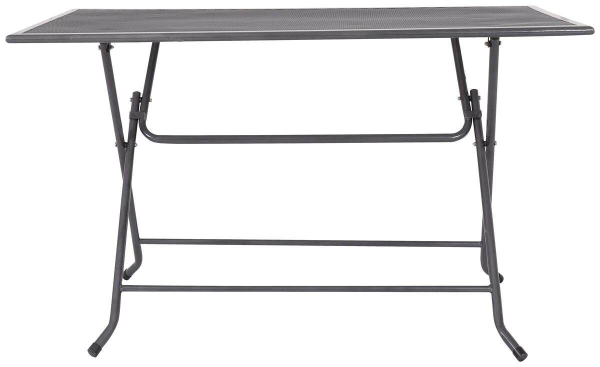 POCOline Klapptisch Pia grau Metall B/H/L: ca. 80x74x130 cm