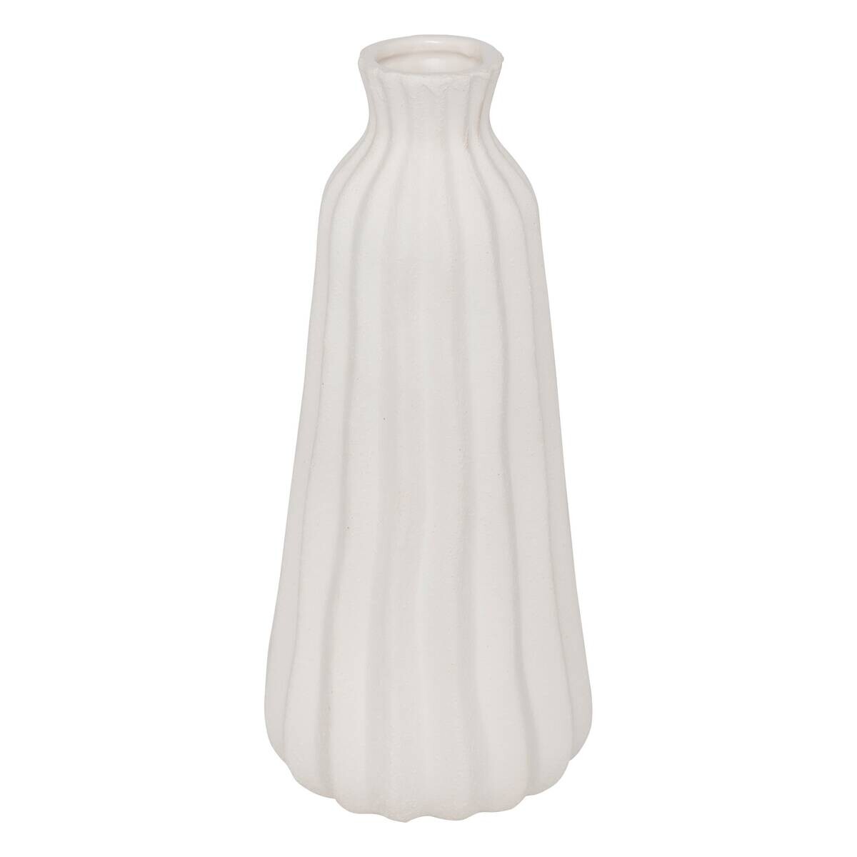 Vase weiß Keramik H: ca. 30 cm