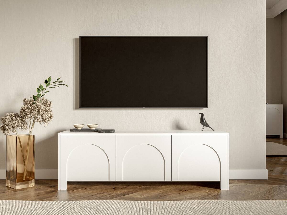TV-Lowboard ARCO weiß matt B/H/T: ca. 150x49x35 cm