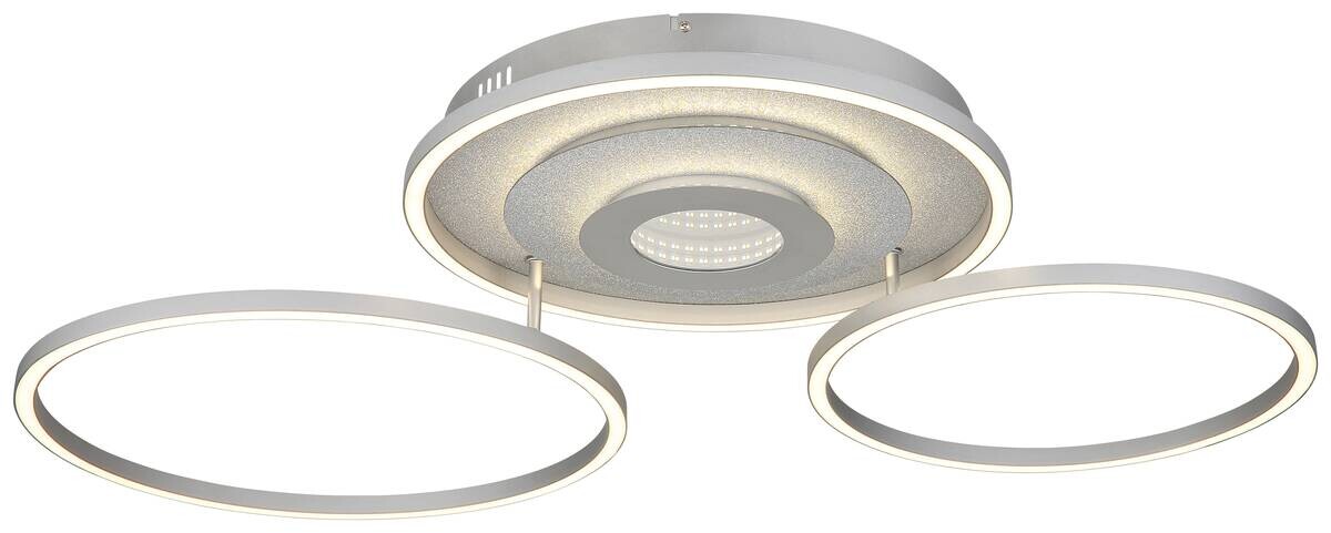 GLOBO LED-Deckenleuchte silber Aluminium Metall B/H/L: ca. 57x11,5x99,2 cm 1 Brennstellen