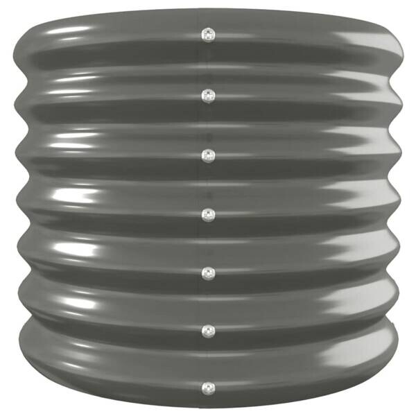 Hochbeet grau Stahl B/H/L: ca. 332x36x332 cm