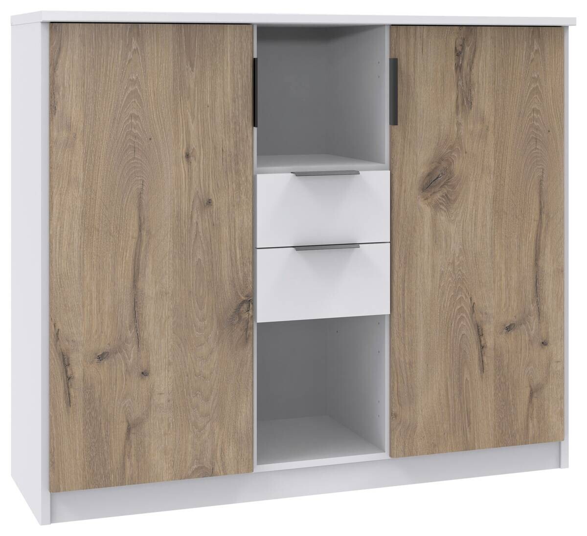 Highboard weiß B/H/T: ca. 122x105x40 cm