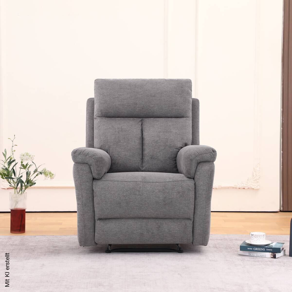 Sessel grau Polyester B/H/T: ca. 87x102x94 cm