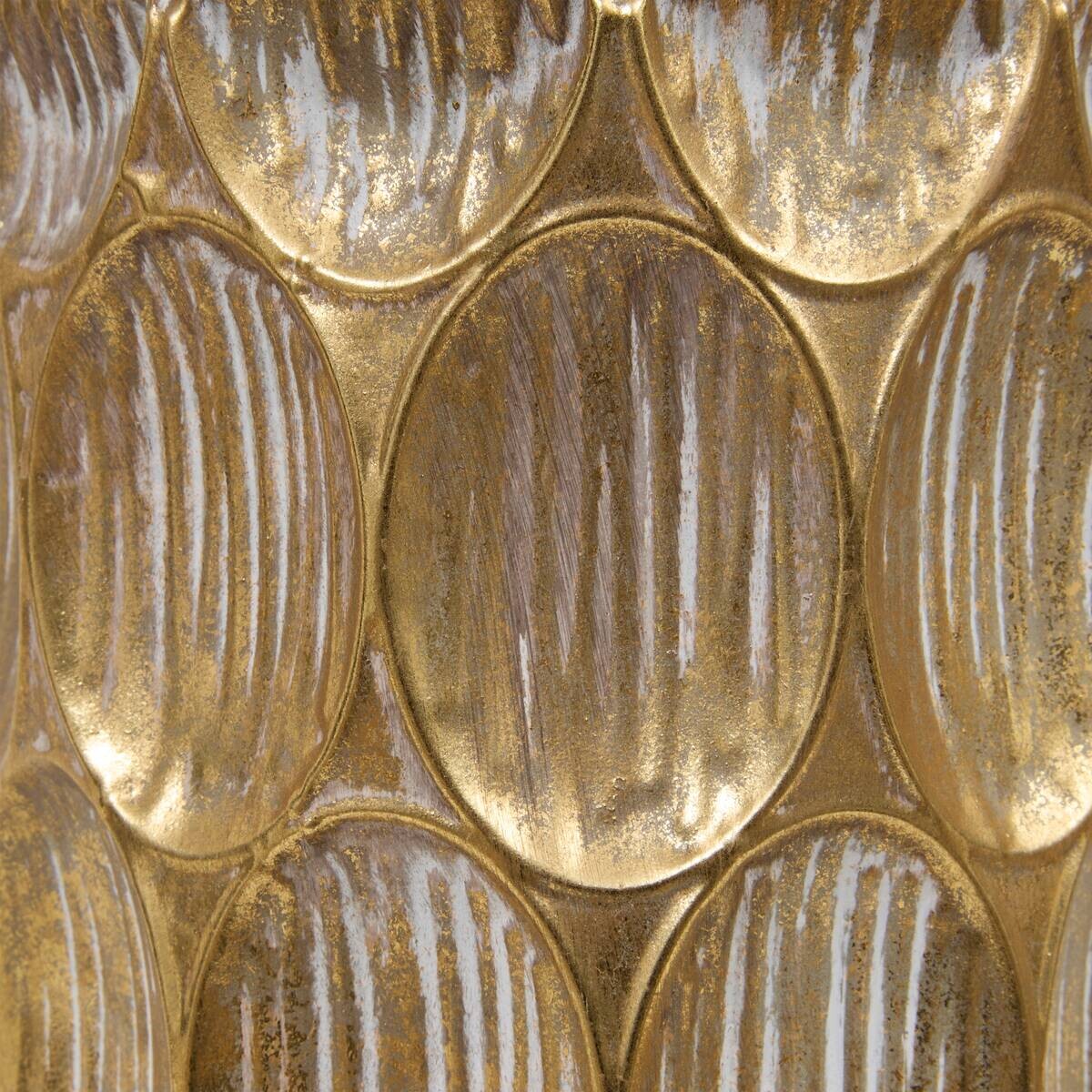 Vase gold Metall B/H: ca. 18x60 cm