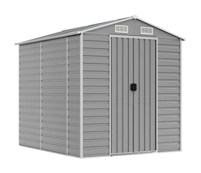 vidaXL Gartenhaus grau B/H/T: ca. 191x198x215 cm
