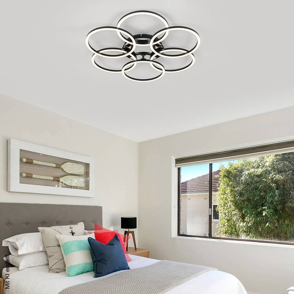 Nolo LED-Deckenleuchte schwarz Chrom Kunststoff