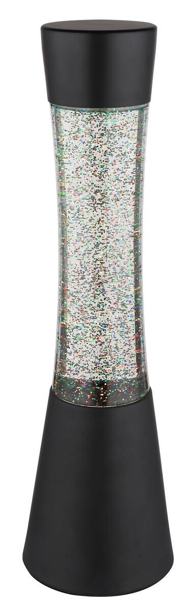 GLOBO LED-Tischleuchte Sparkle schwarz klar PVC Glas H/D: ca. 39,3x11,2 cm 1 Brennstellen