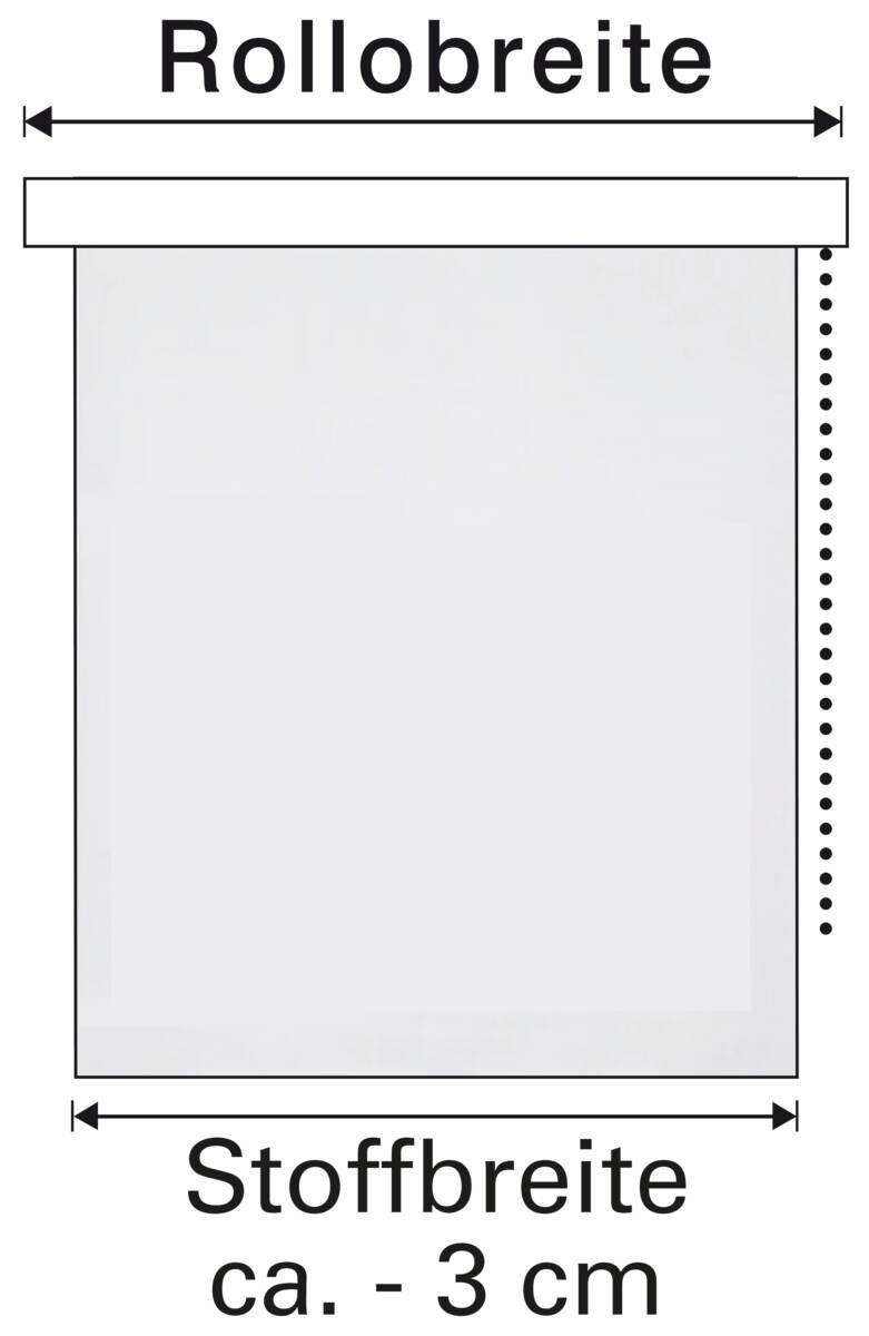 Boviva Klebe-/Klemmrollo Lino Silbergrau B/L: ca. 90x150 cm