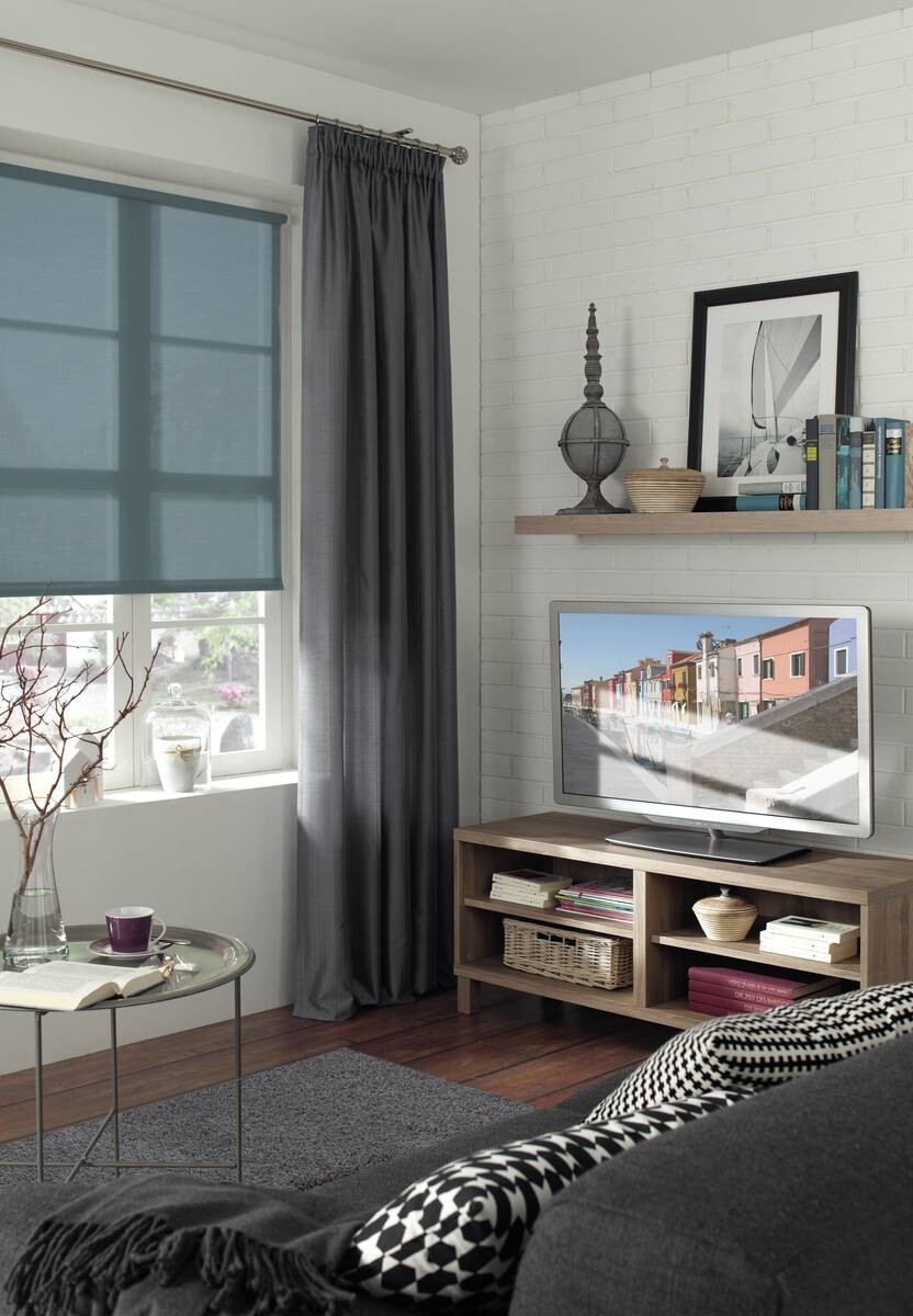 Boviva Rollo Struktur taubenblau B/L: ca. 60x150 cm