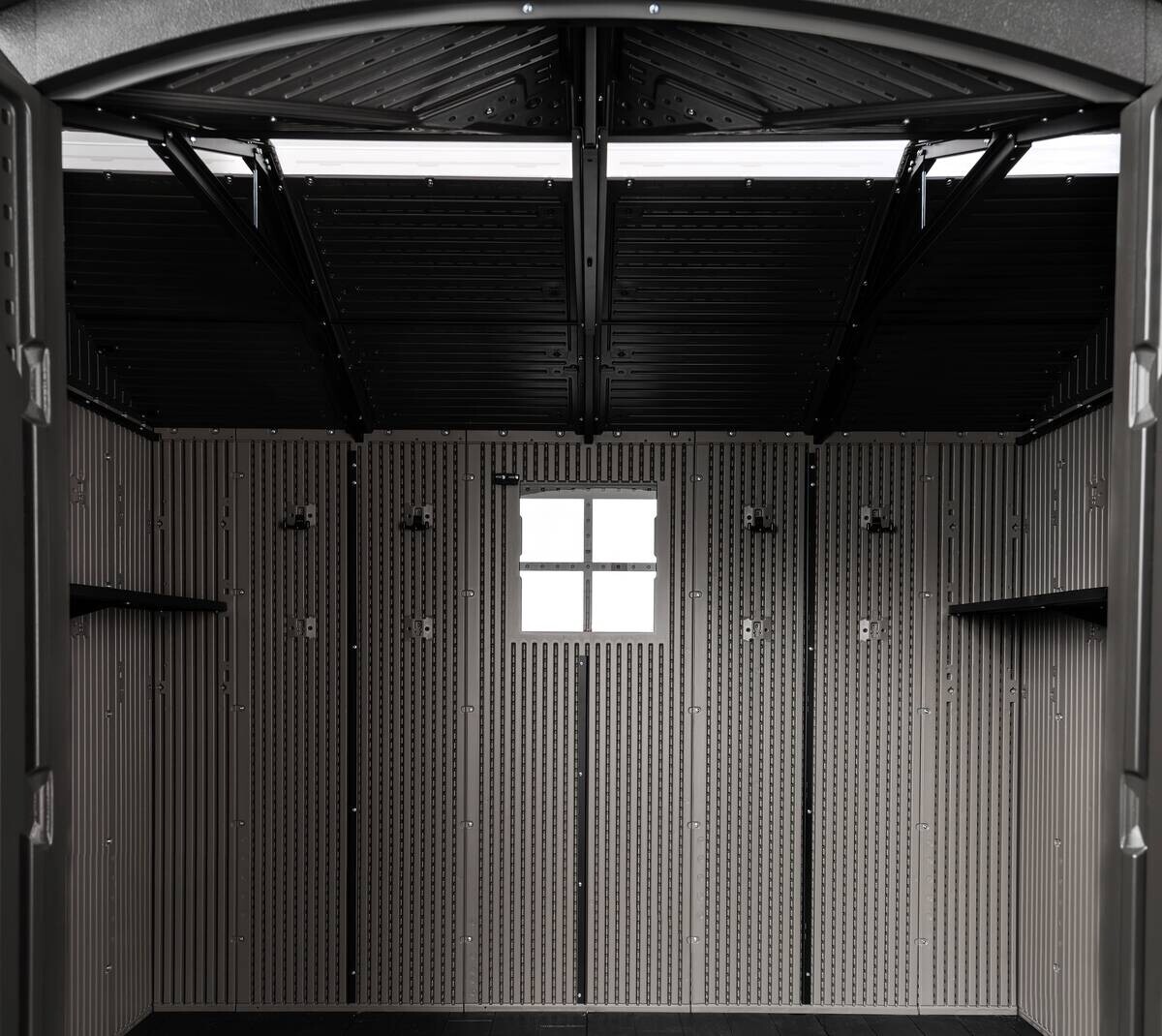 Lifetime Gerätehaus Ohio grau B/H/L: ca. 283,5x264,4x214,1 cm