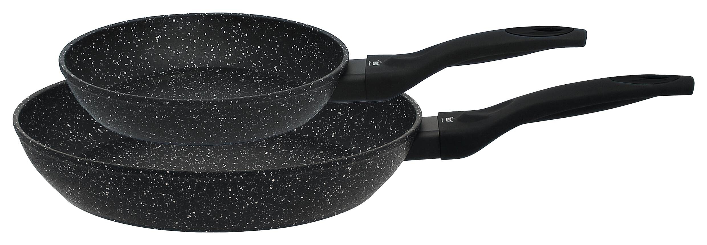 ELO Pfannenset schwarz Aluminium 2 tlg.