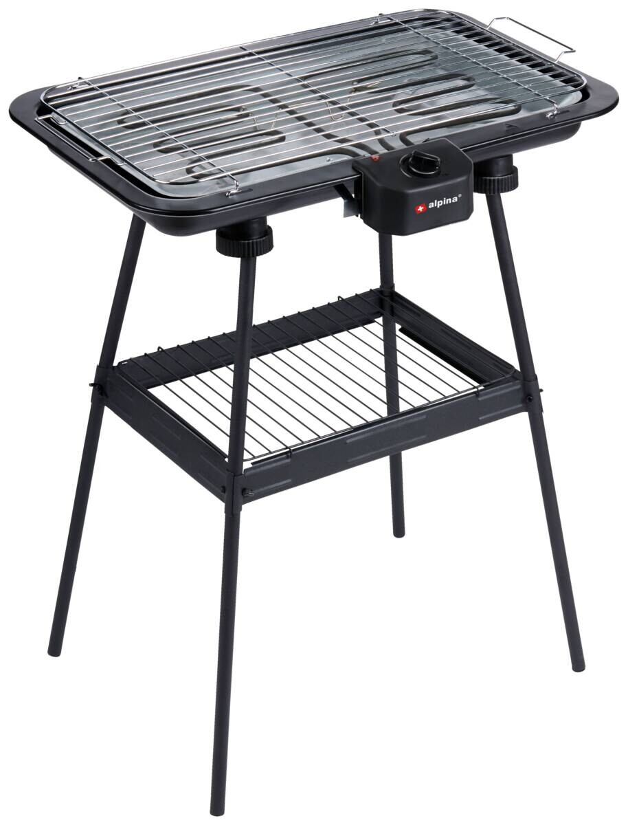 alpina Barbeque-Grill 871125258638 schwarz Kunststoff Metall B/H/L: ca. 42,1x71,8x58,5 cm