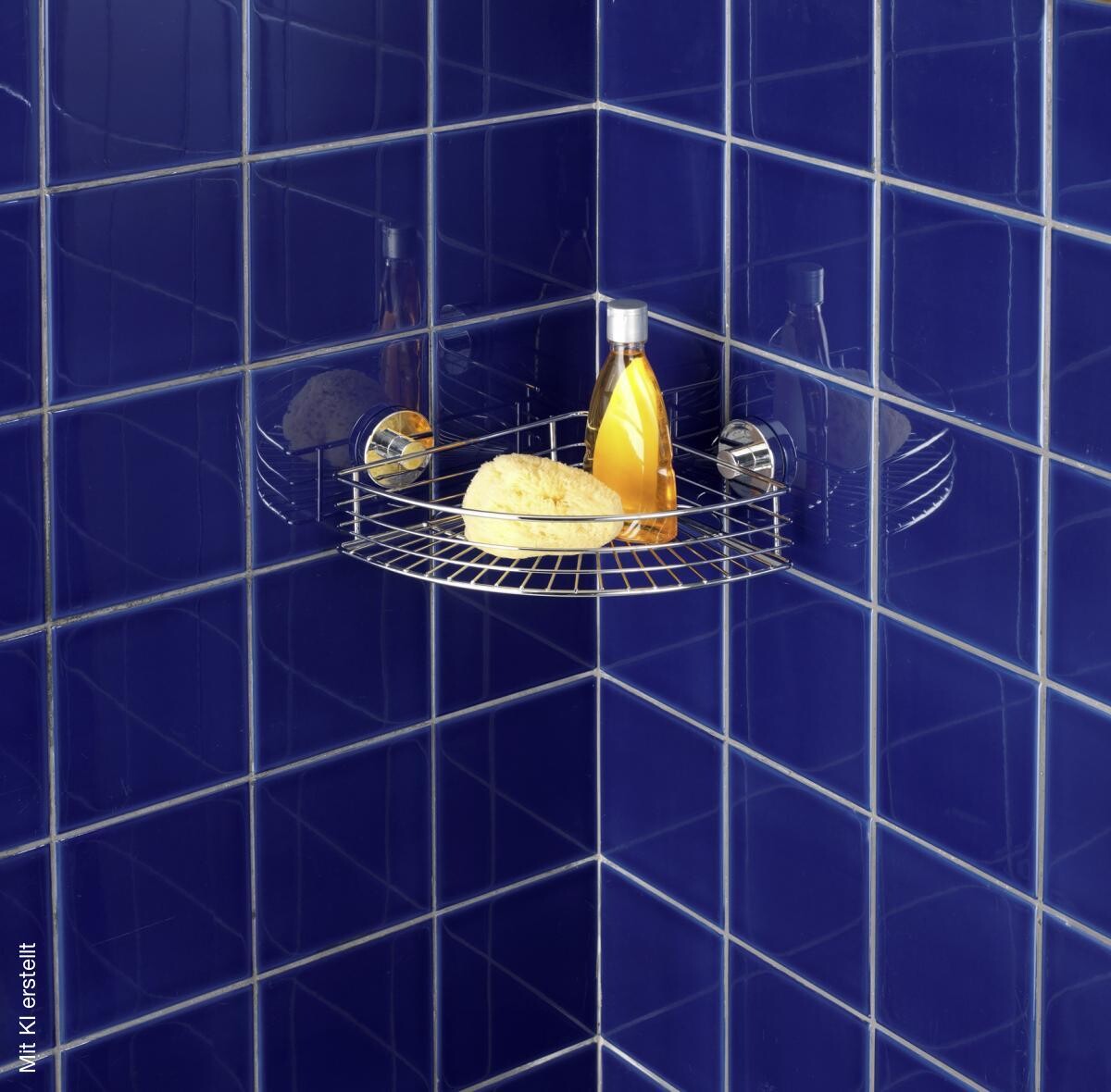 Eckablage Chrom Stahl B/H/L: ca. 31,5x8,5x22 cm