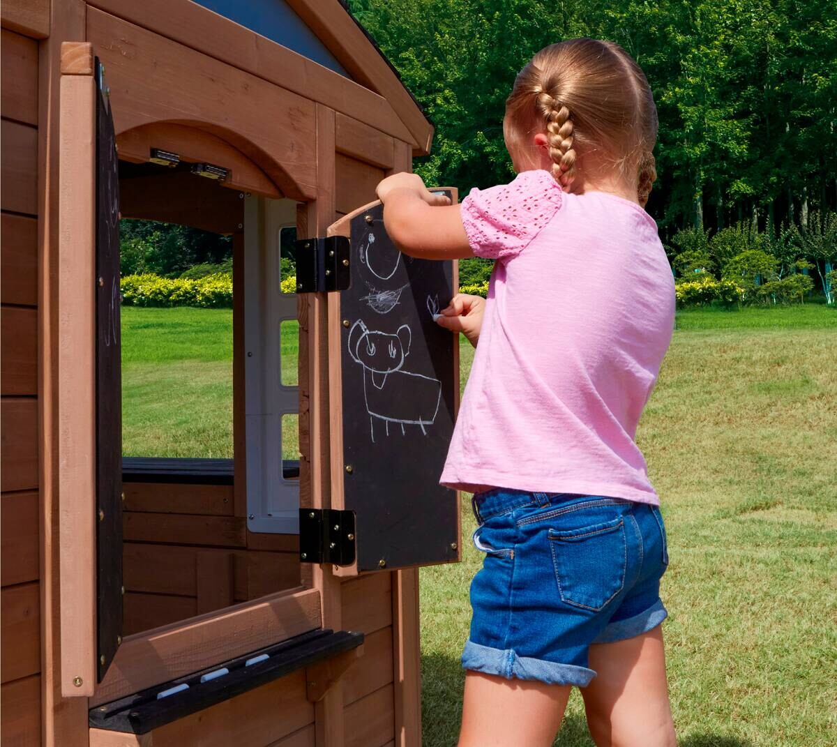 Zwerkules Spielhaus Trolli natur B/H/L: ca. 177x139x156 cm