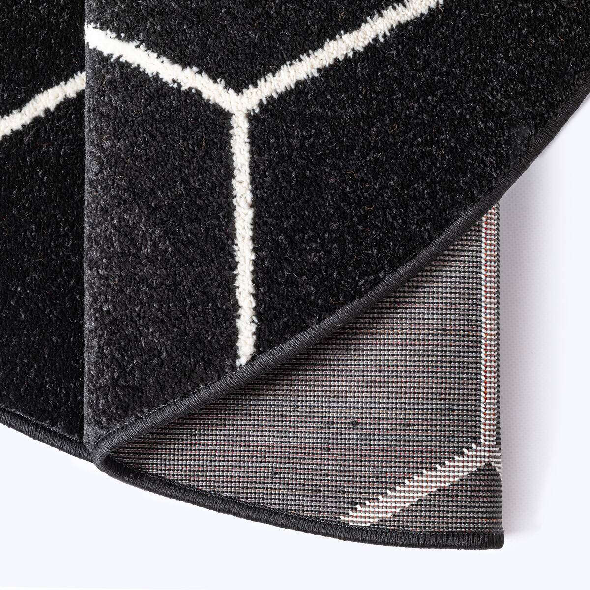 Sanat Teppich Trellis schwarz B/L: ca. 150x150 cm