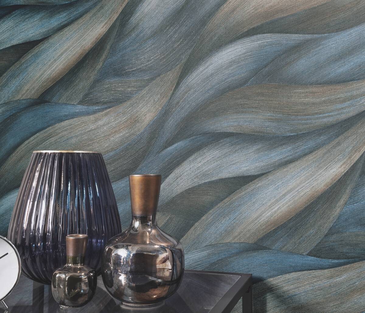 Erismann Vliestapete Grafik blau türkis B/L: ca. 53x1005 cm