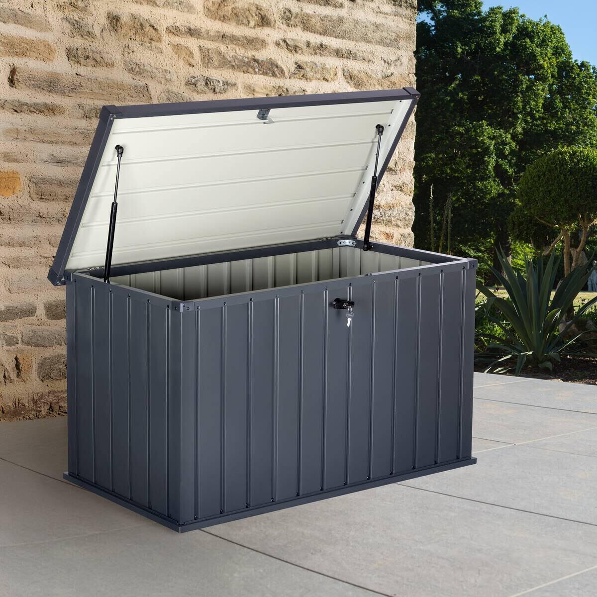 HI Auflagebox 436l anthrazit Stahl B/H/T: ca. 124x71x66 cm