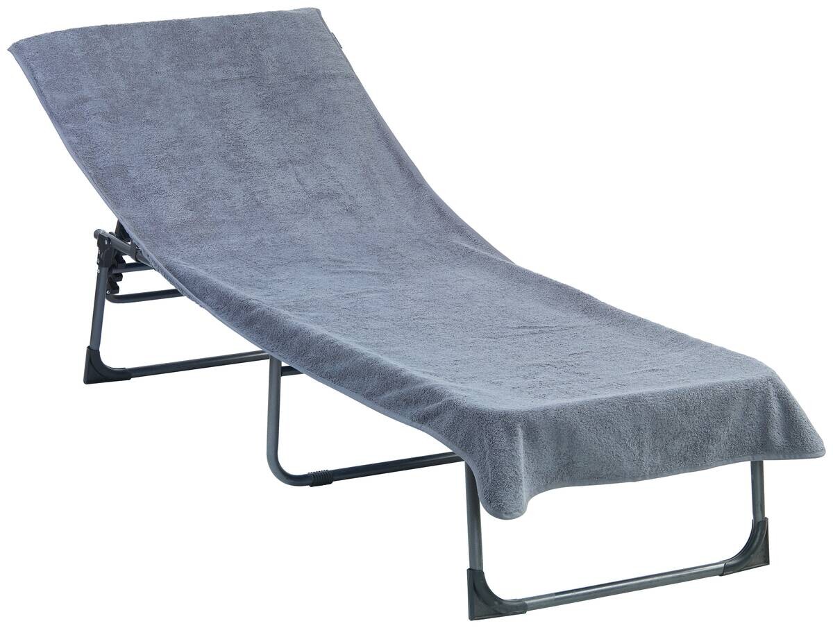 Auflage grau 100% Baumwolle B/L: ca. 70x120 cm