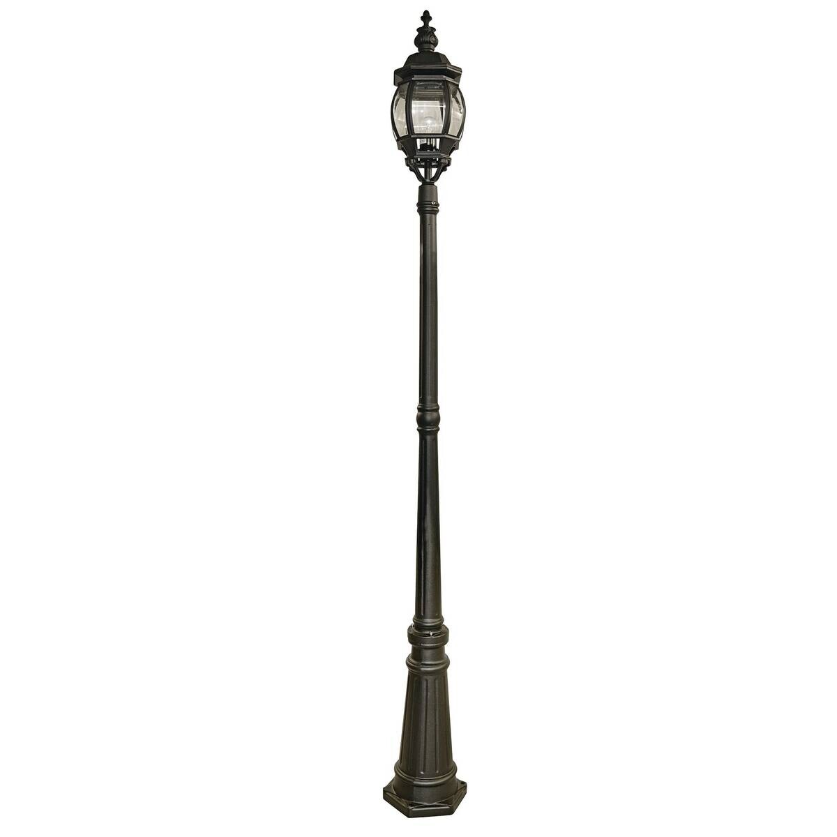 Außenleuchte klar schwarz B/H/L: ca. 26x221x26 cm