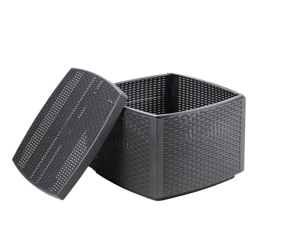 ProGarden Balkonset Three anthrazit Kunststoff