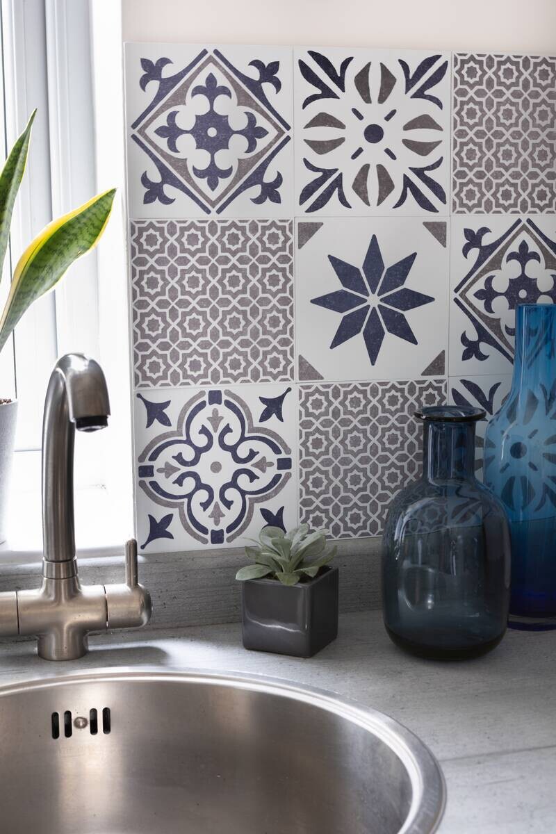 d-c-fix Wandfliese selbstklebend weiß B/L: ca. 15,25x15,25 cm