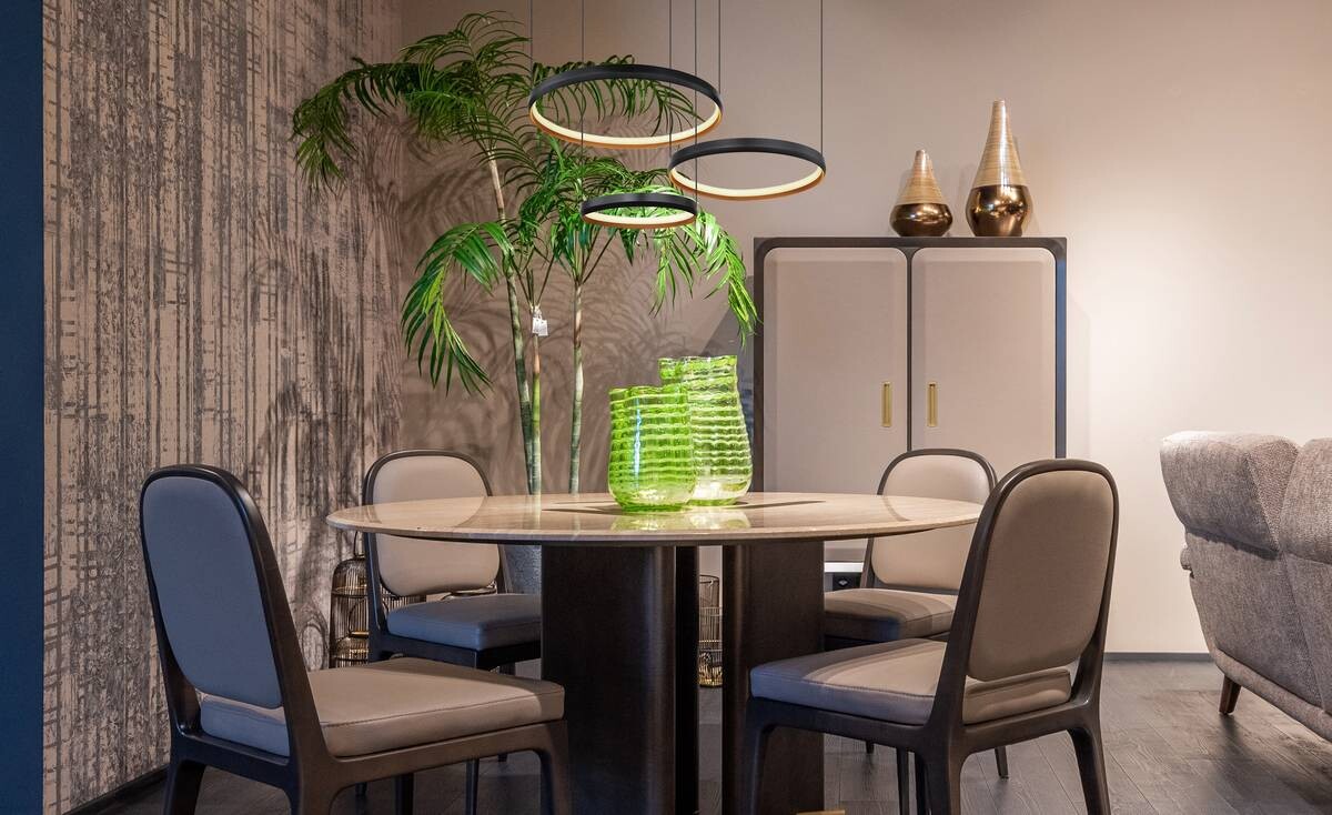 GLOBO Pendelleuchte 67193-55H Halli gold Opal schwarz Acryl Metall B/H/L: ca. 50,3x150x76,7 cm null 3 Brennstellen