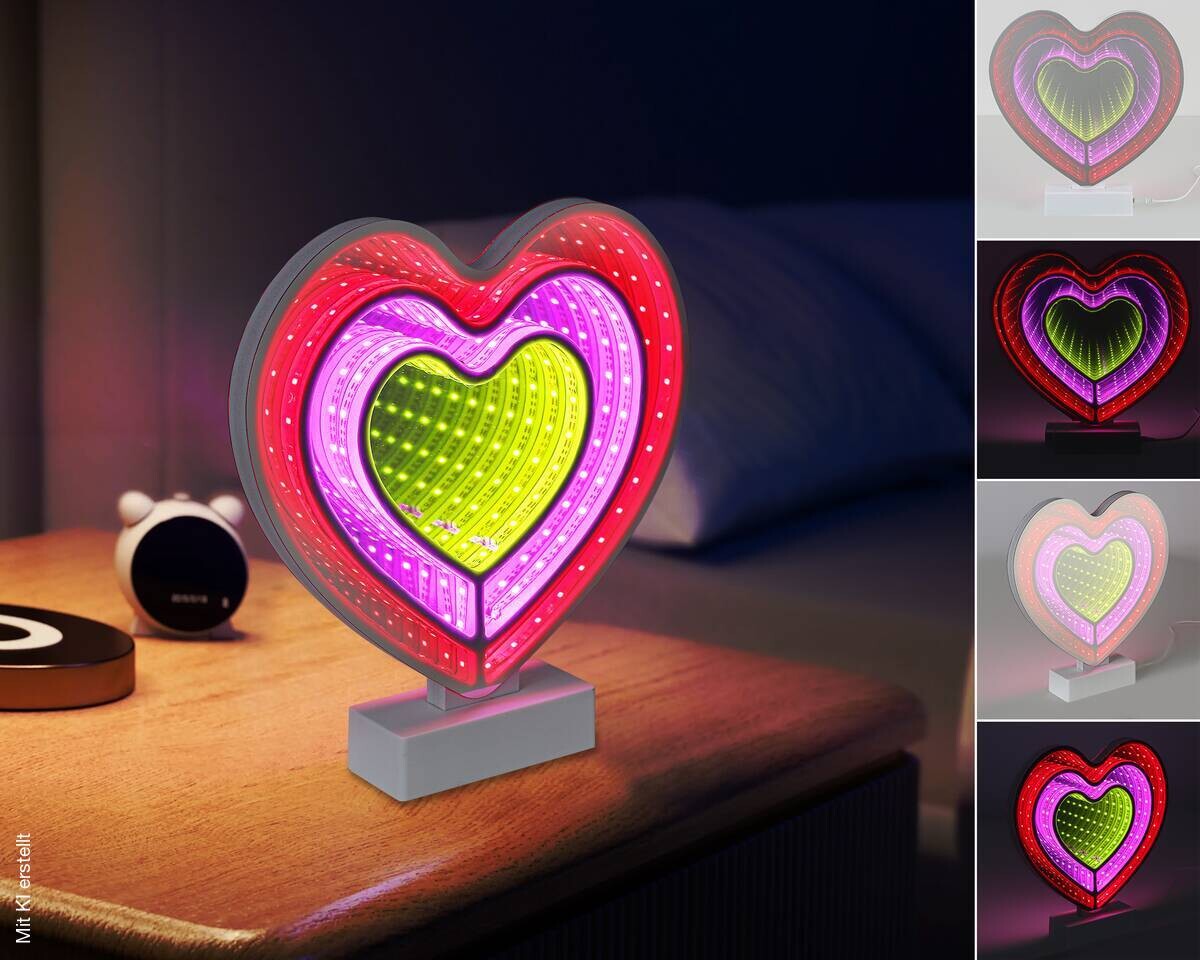 Nolo LED-Infinityleuchte Romeo B/H/T: ca. 24,1x25,5x4,5 cm