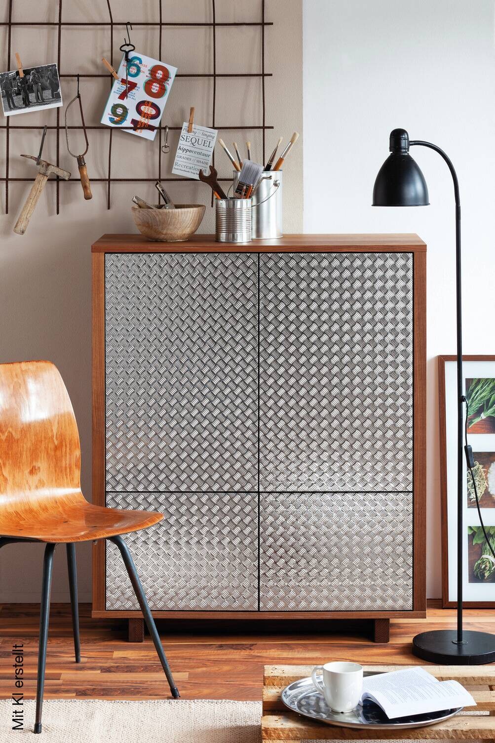 d-c-fix Dekofolie Riffelblech silber B/L: ca. 45x150 cm