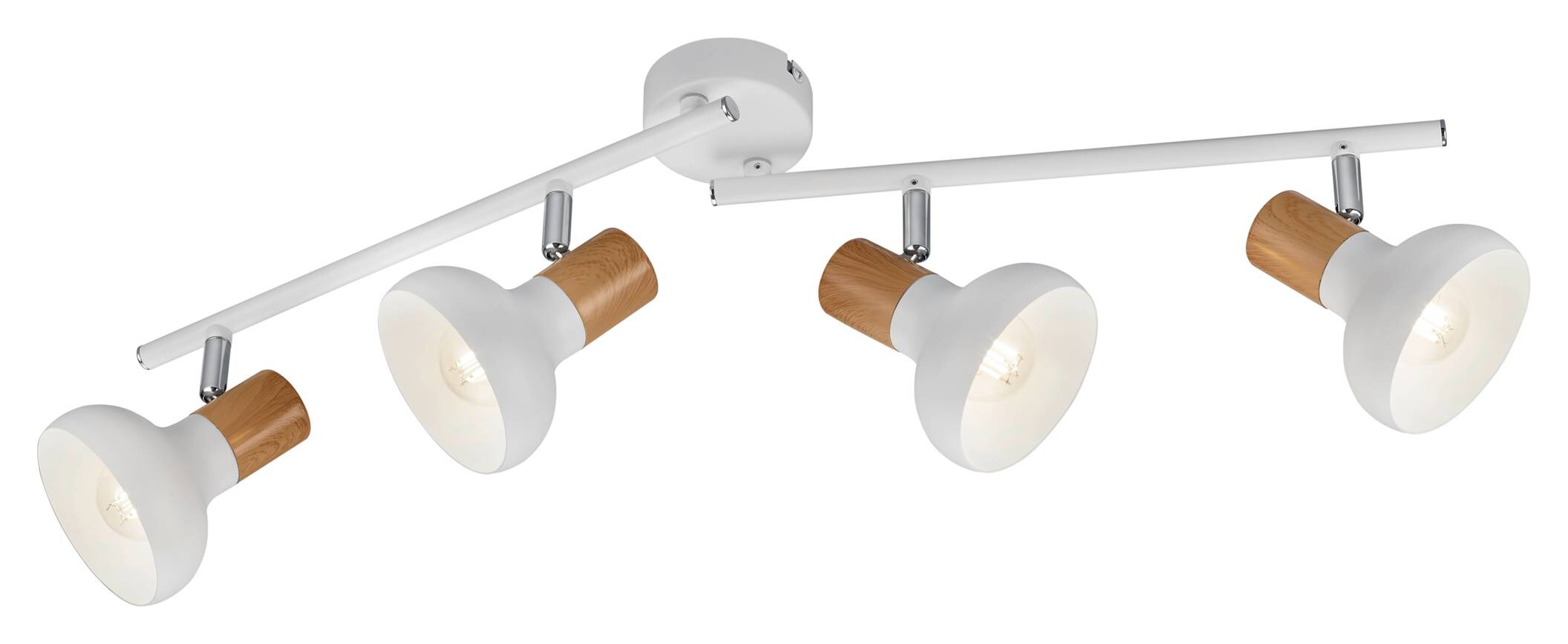 Reality Spotbalken Latika weiß Metall B/H/T/D: ca. 71x18x13x10 cm E14 4 Brennstellen