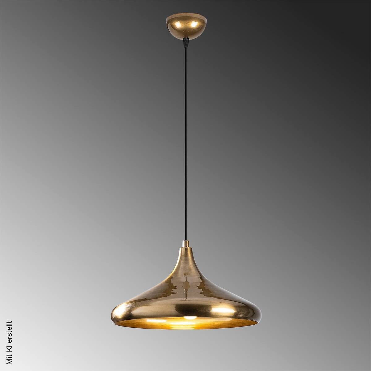 Opviq Pendelleuchte Berceste gold Metall B/H/T/L/D: ca. 35x116x35x35x35 cm E27 1 Brennstellen