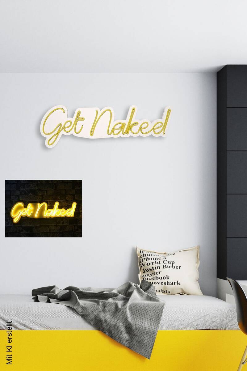 Opviq LED-Wandleuchte gelb PVC B/H/T/L: ca. 62x20x2x62 cm