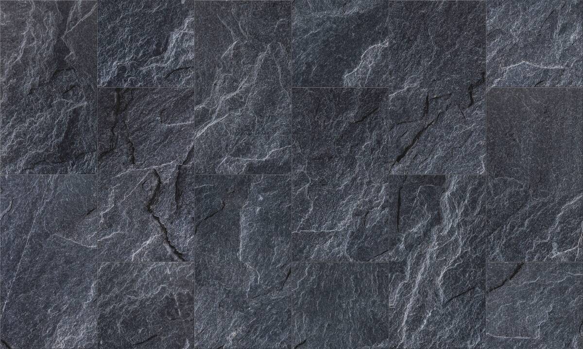 Vinylboden anthrazit Stein B: ca. 400 cm pro m²