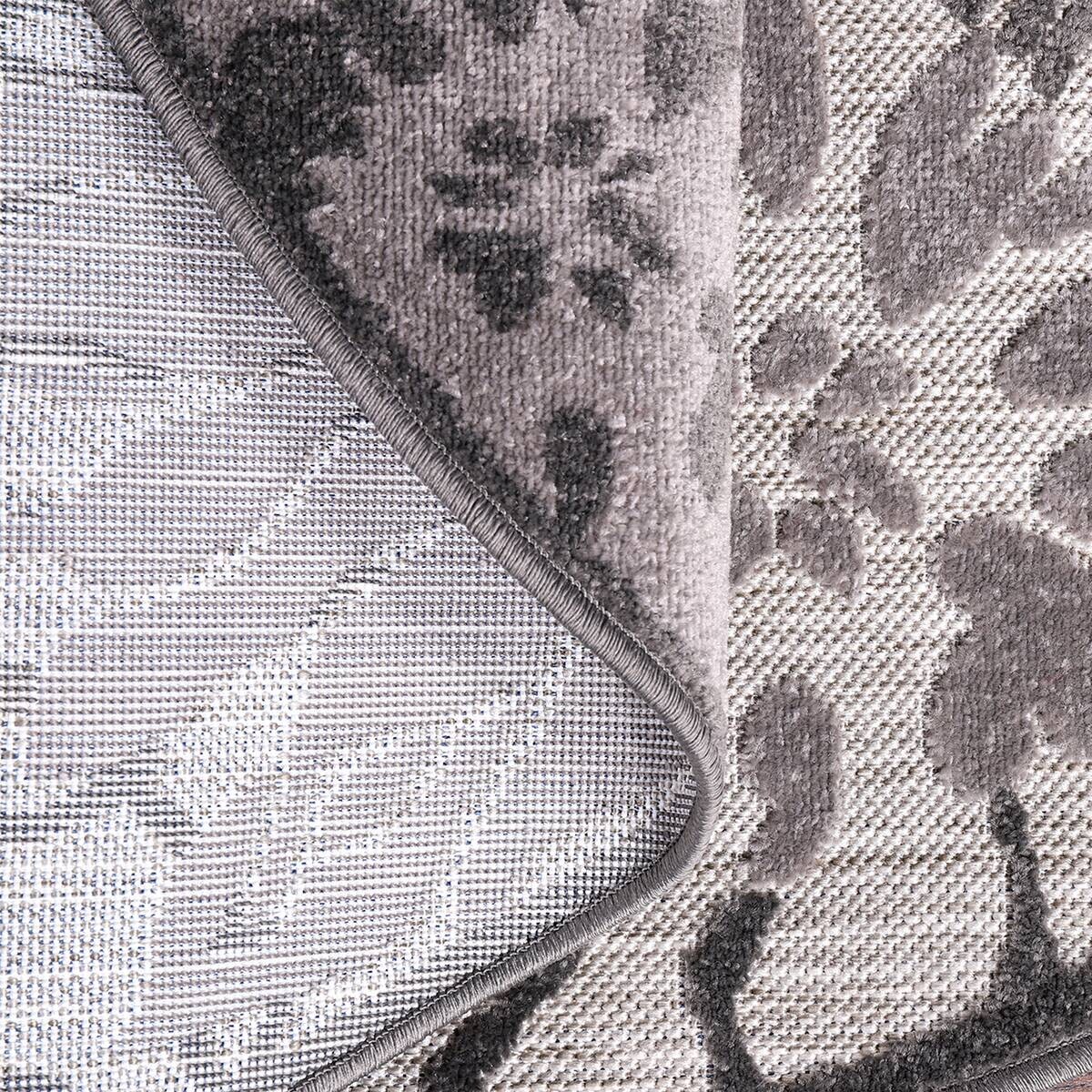 Sanat Outdoorteppich FLORAL grau B/L: ca. 150x150 cm