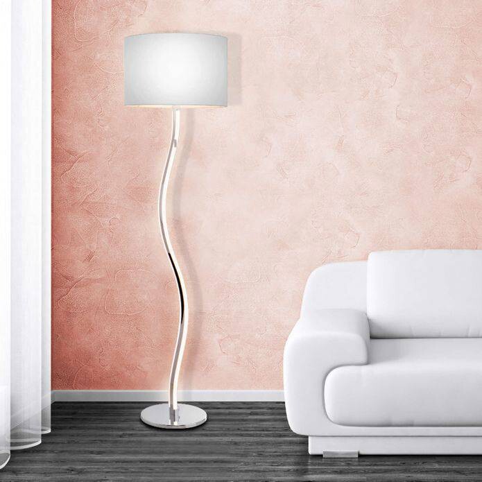 Näve Leuchten Stehlampe NV2065423 weiß Aluminium H/D: ca. 163x40 cm 2 Brennstellen