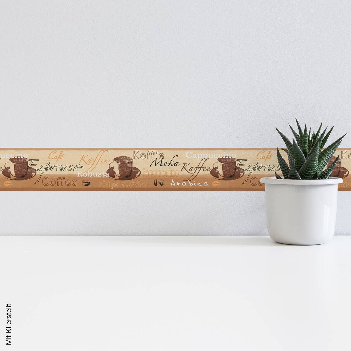 A.S.Creation Bordüre beige creme braun B/H/D: ca. 13x500x5,5 cm