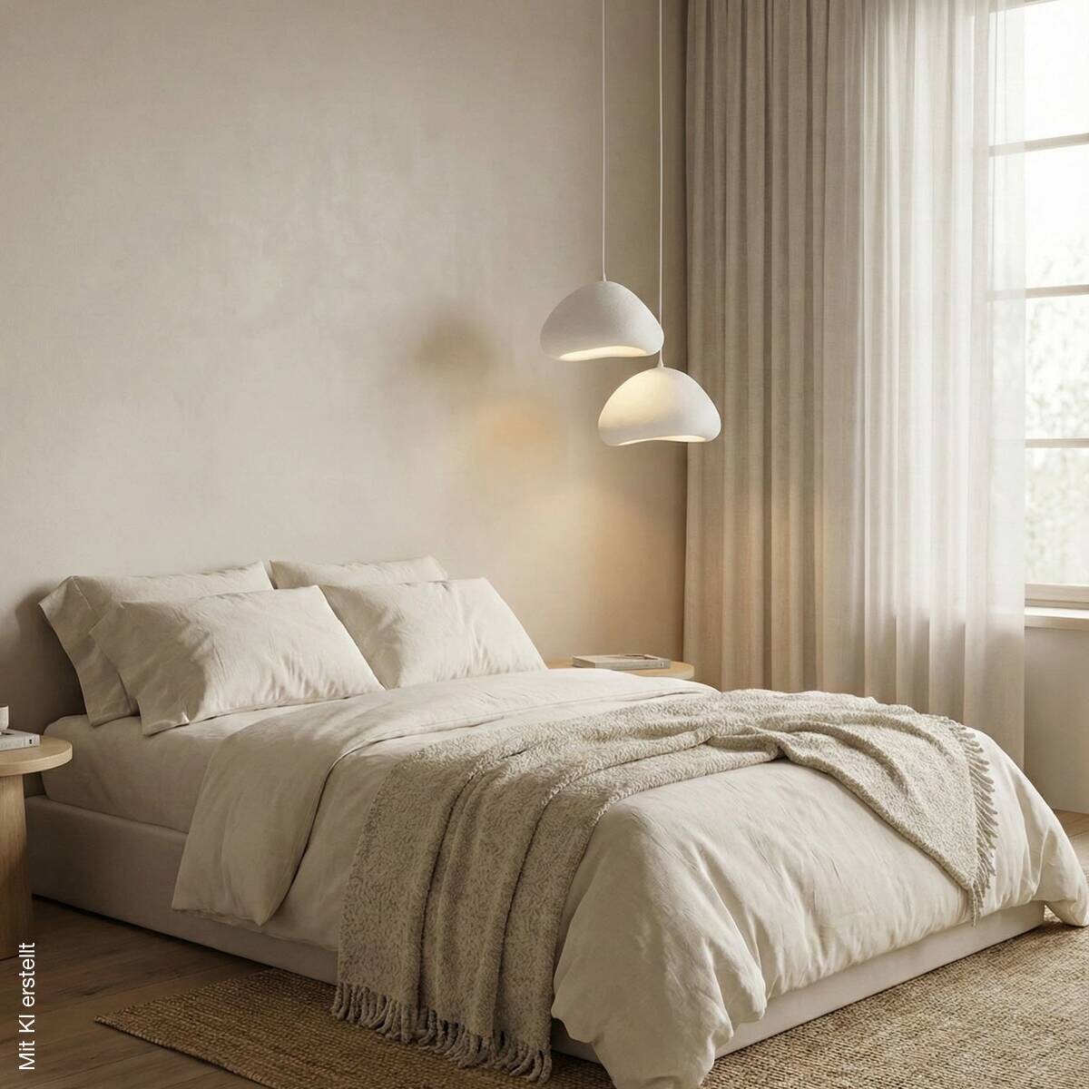 Opviq Pendelleuchte weiß B/H/T: ca. 74x115x74 cm E27 2 Brennstellen