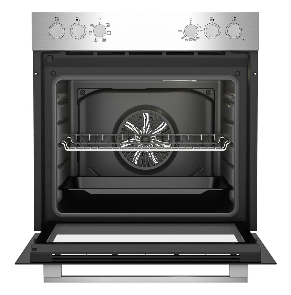 FLAVEL Einbauherdset FLS22061 Edelstahl B/H/T: ca. 59,4x59,5x56,7 cm