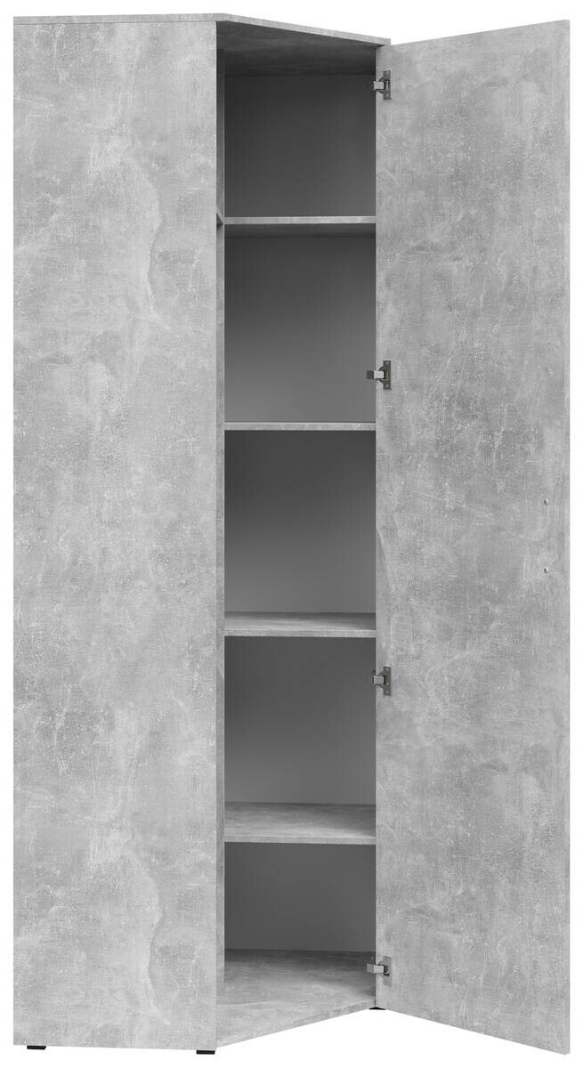 Schrank Multi-Stauraum Typ 43 Beton Optik B/H/T: ca. 101x195x79 cm