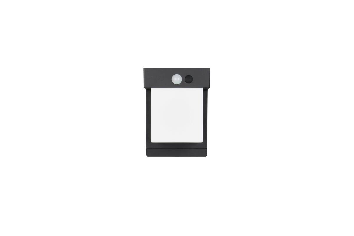 Solar-Außenwandleuchte mattschwarz B/H: ca. 1x14 cm
