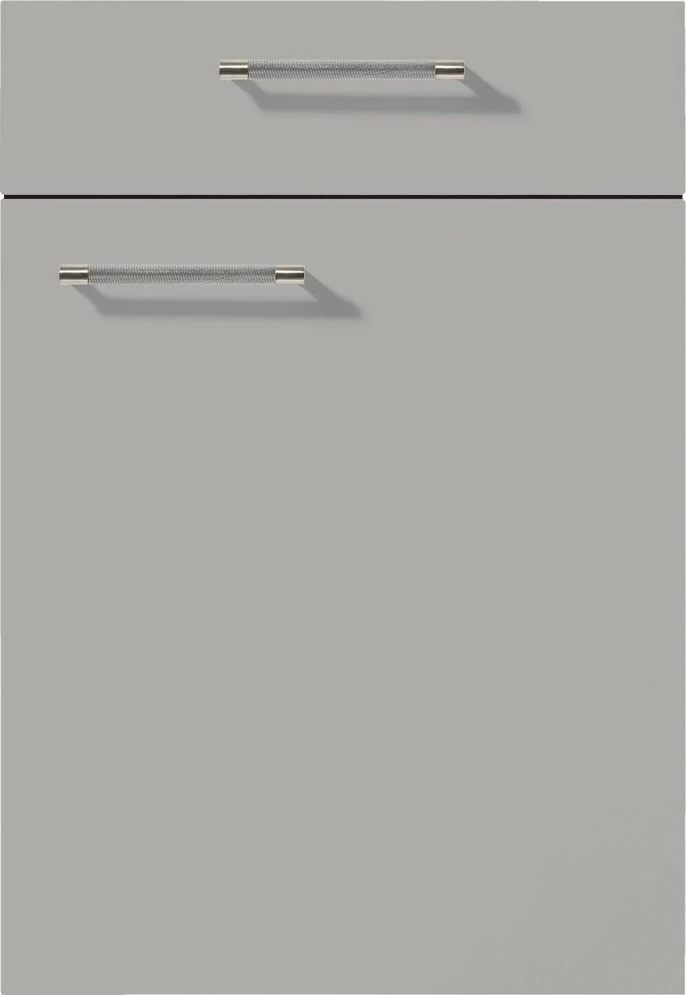 nobilia Doppelblock Touch schwarz Lacklaminat supermatt B/T/L: ca. 150x60x260 cm