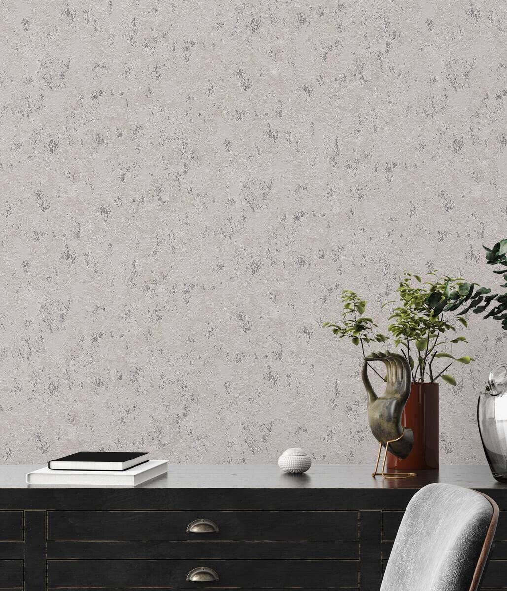 A.S.Creation Vliestapete silber beige B/H/D: ca. 53x1005x9 cm