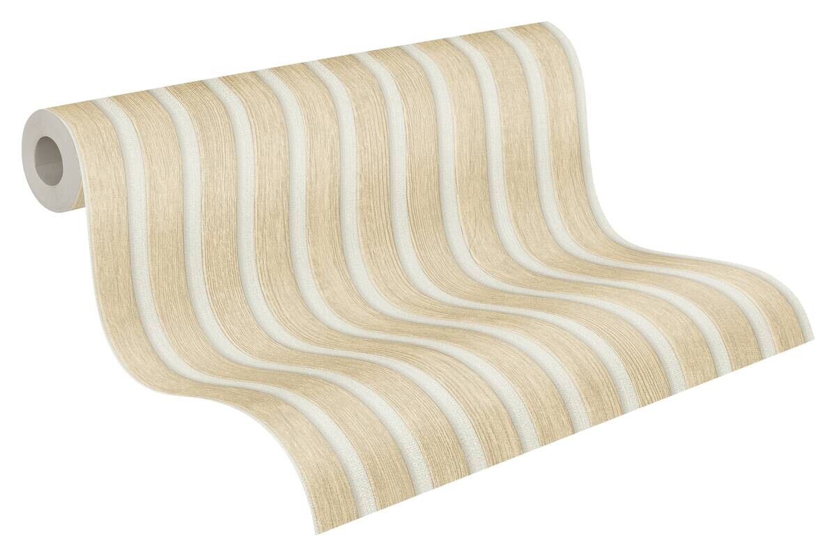 A.S.Creation Vliestapete beige weiß B/H/D: ca. 53x1005x8,5 cm