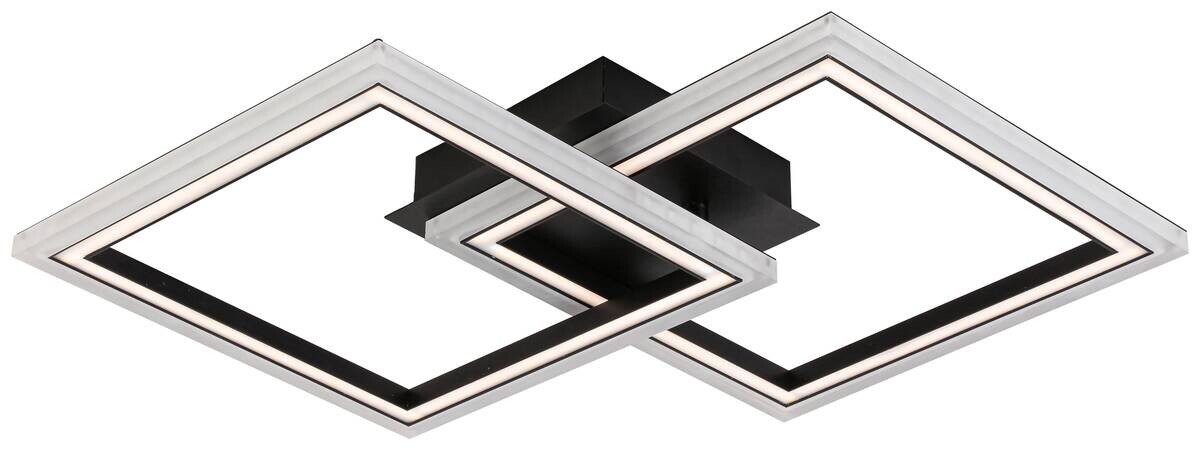 Nolo Deckenleuchte Christina schwarz Metall Kunststoff B/H/L: ca. 35x6,5x57 cm