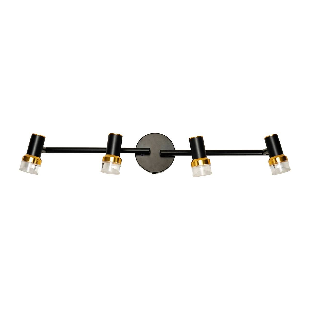 POCOline LED-Spot Giulia schwarz Kupfer B/H/L: ca. 12x8x56 cm 4 Brennstellen
