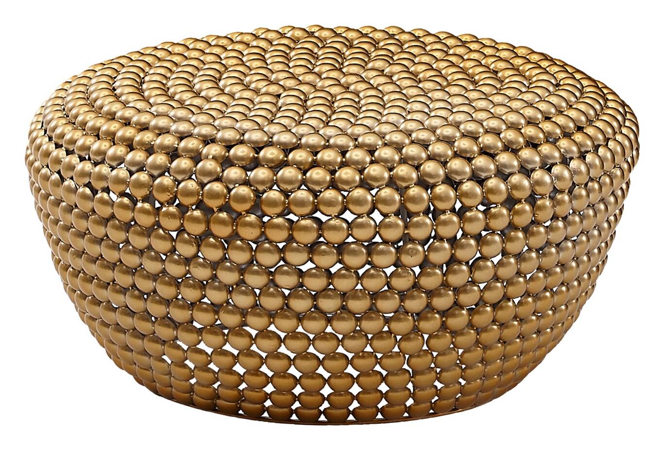 Couchtisch gold B/H/T: ca. 60x30x60 cm