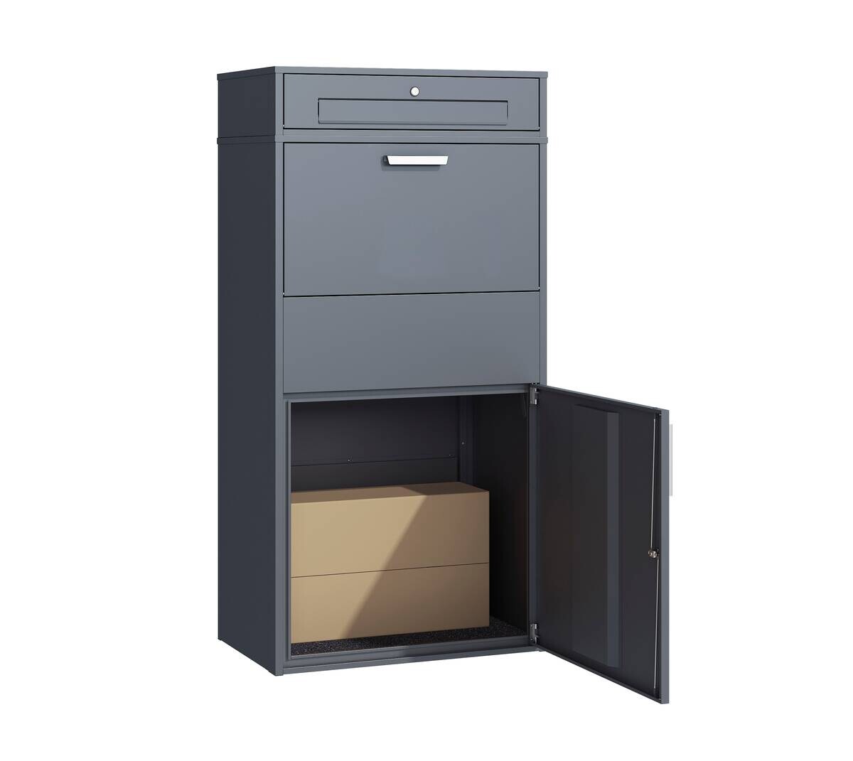 Westmann Paketbox Pavo anthrazit B/H/L: ca. 72x128x45 cm